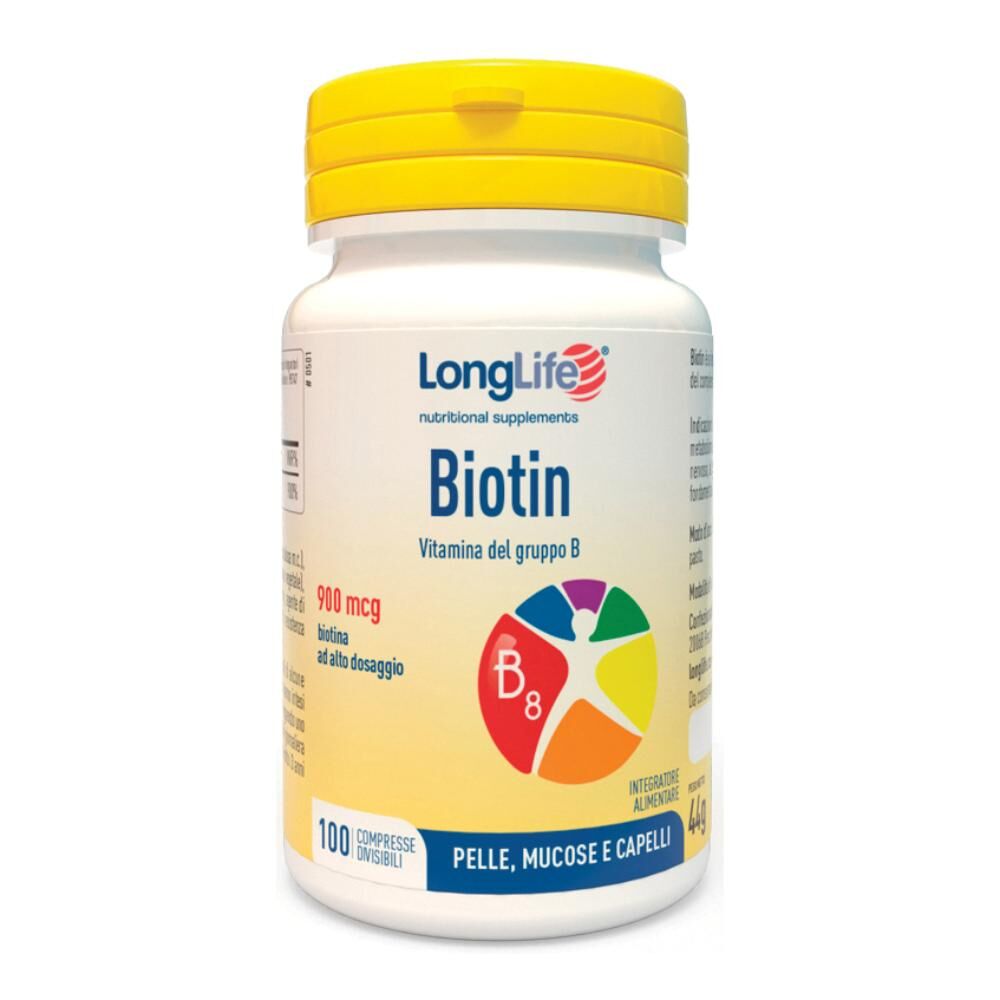 Longlife Srl Longlife Biotin 900mcg 100cpr