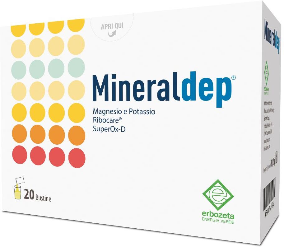 Erbozeta Spa Mineraldep 20 Bustine- Integratore Energizzante