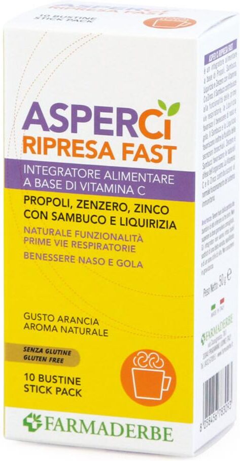 Farmaderbe Srl Asper Ci Ripresa Fast 10 Bust.