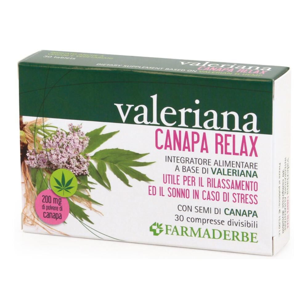 Farmaderbe Srl Valeriana Canapa Relax 30cpr