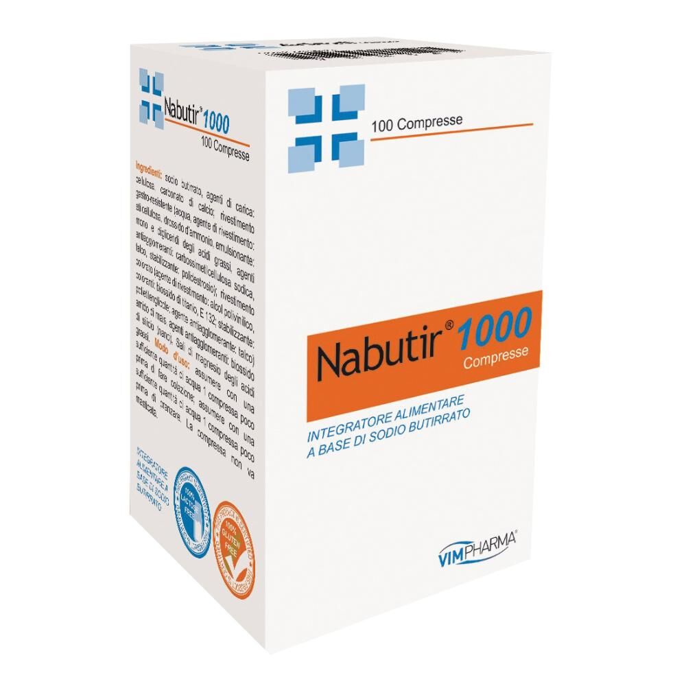 Magap Nutrition Srl Nabutir 1000 100 Compresse- Prodotto Per Il Benessere Intestinale