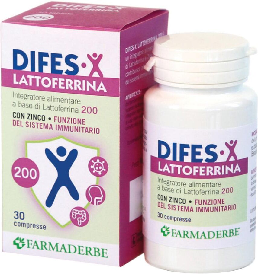 Farmaderbe Difes-X Lattoferrina 200 30cpr