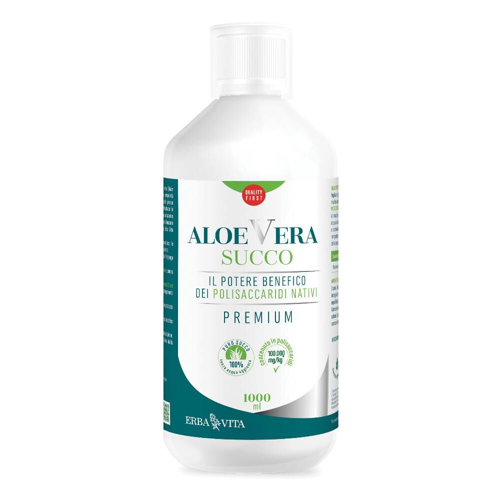 Erba Vita Aloe Vera Succo Premium 1ltebv