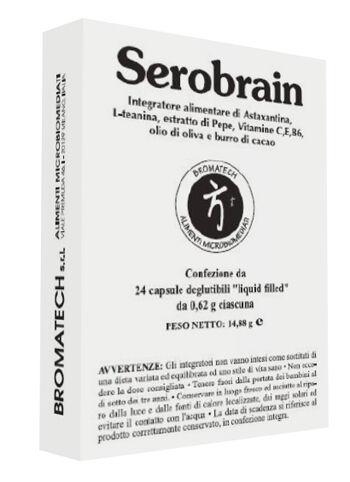 BROMATECH Srl Serobrain 24 capsule integratore per concentrazione, memoria e umore - Bromatech