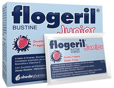 SHEDIR PHARMA Srl Unipersonale Shedir Pharma Flogeril Junior Gusto Fragola 20 Bustine