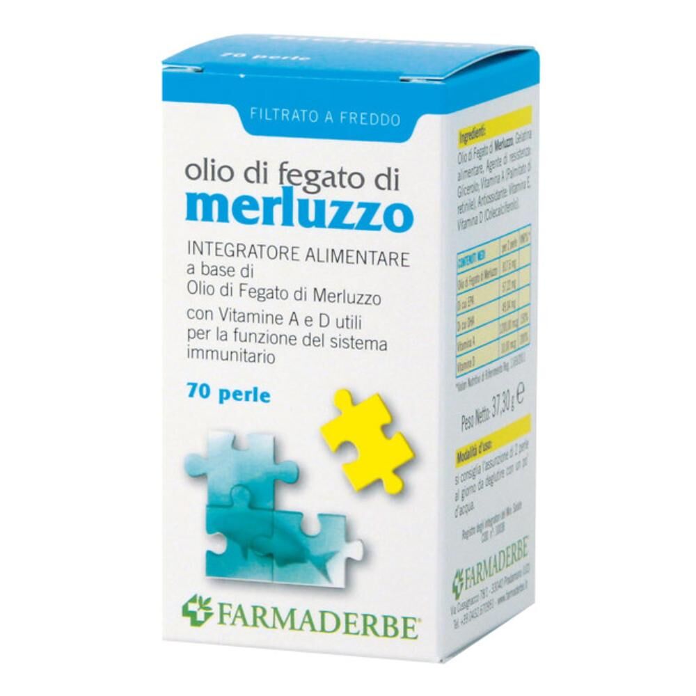 Farmaderbe Olio Di Fegato Di Merluzzo 70 Perle