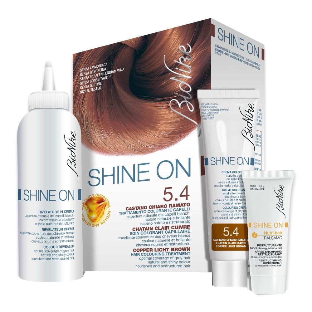 Bionike Shine ON Tintura per Capelli Cute Sensibile 5.4 Castano Chiaro Ram