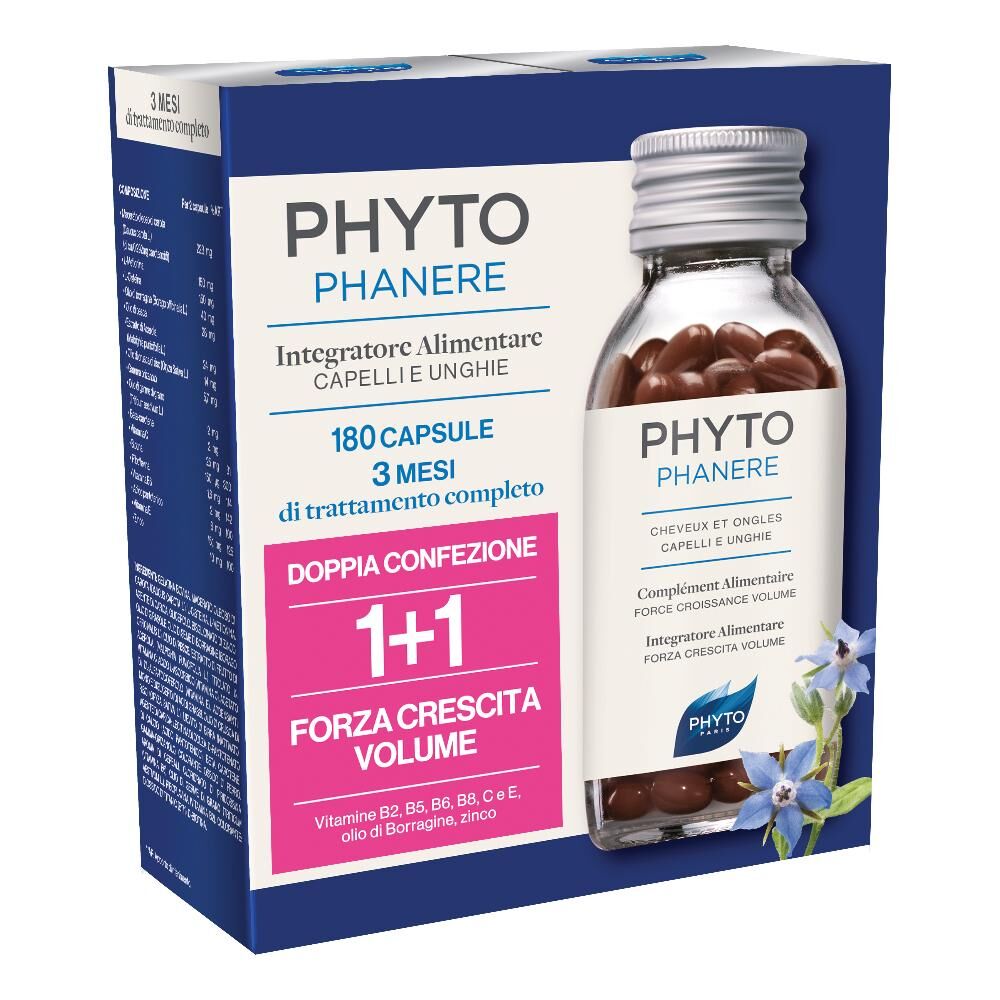 Lierac Phyto Capelli Sani e Splendenti Phytophanere Integratore Alimentare 2 x 90 Capsule