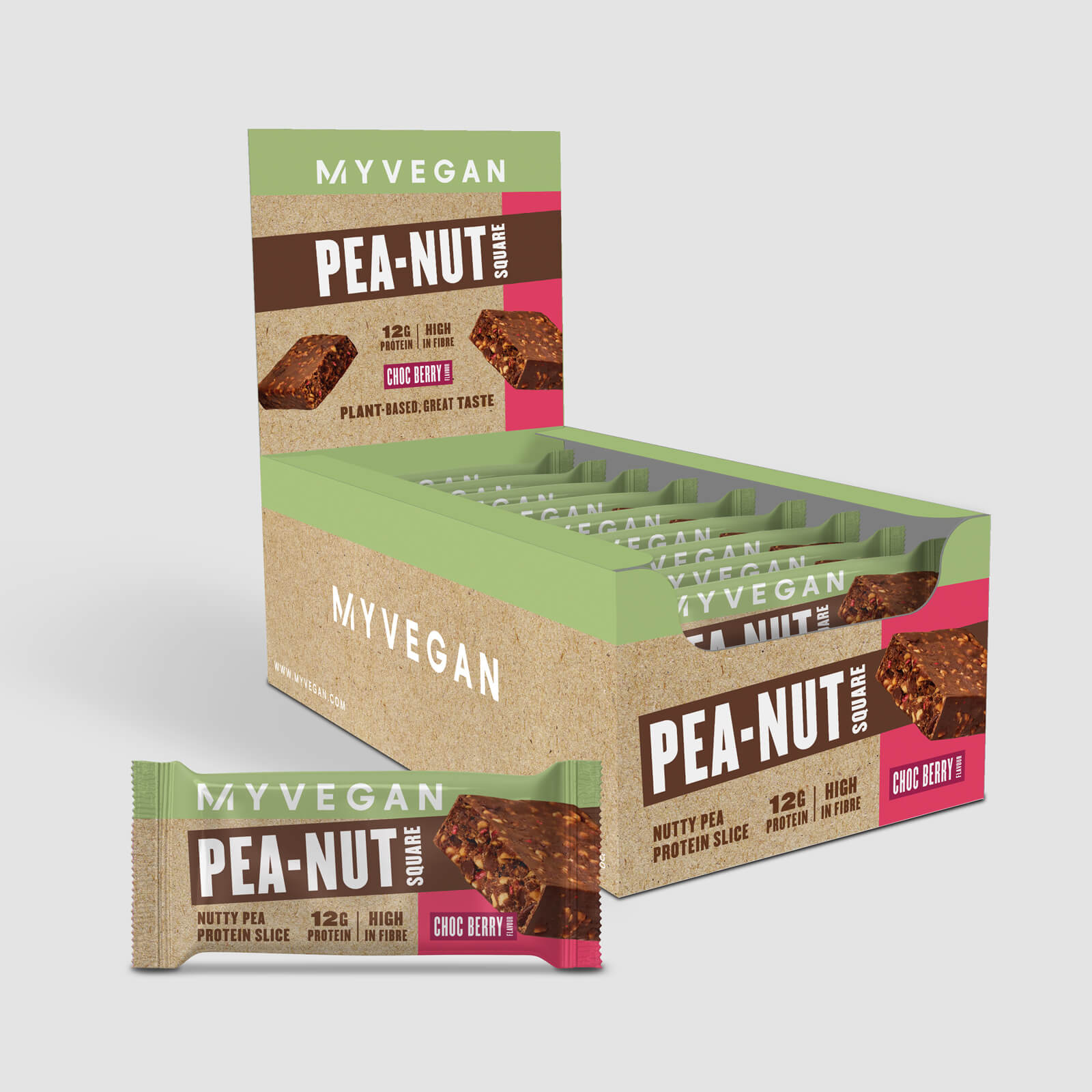 Myprotein Pea-Nut Square - Choc Berry