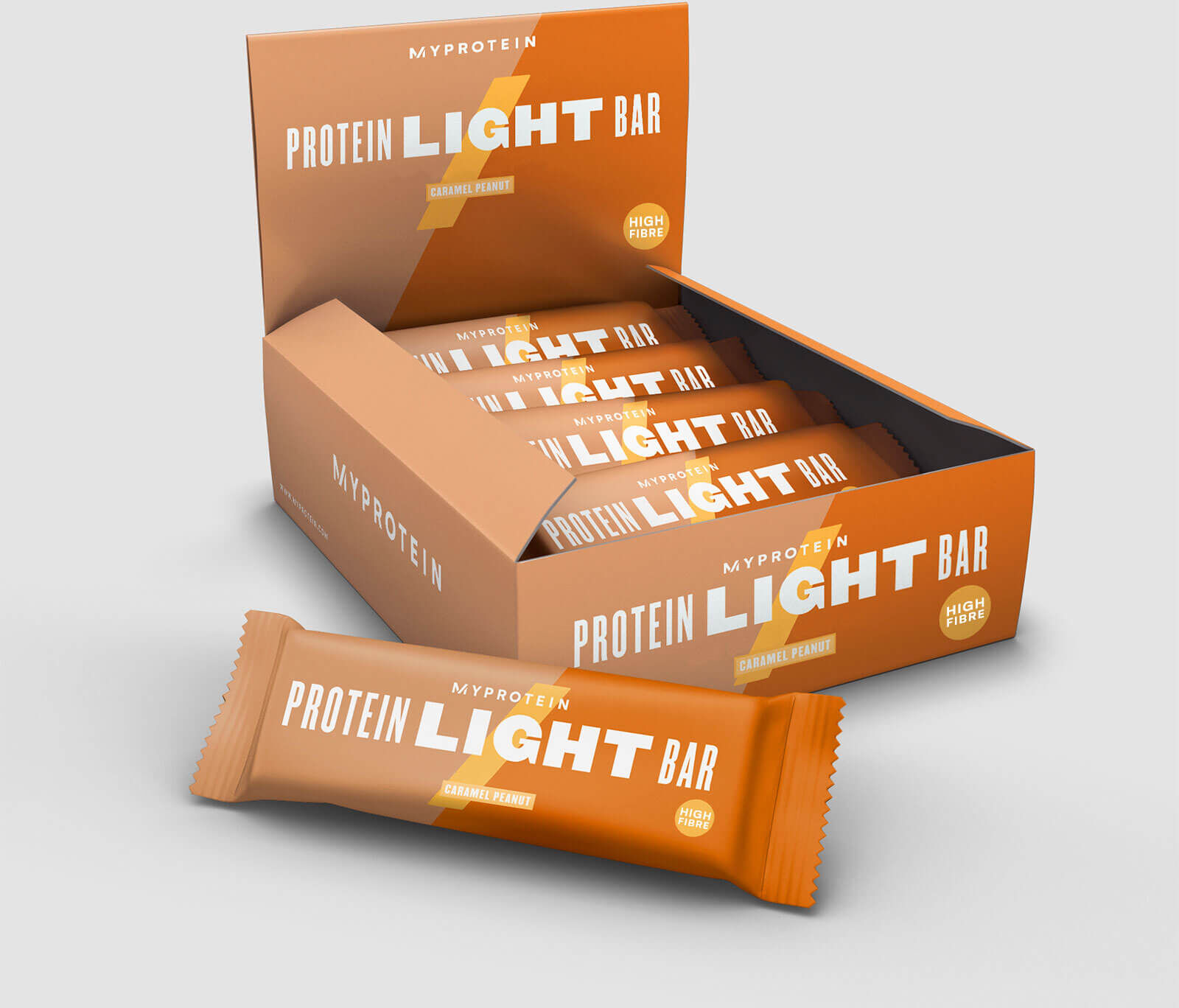 Myprotein Barretta MyLight - 12 x 65g - Caramello e arachidi