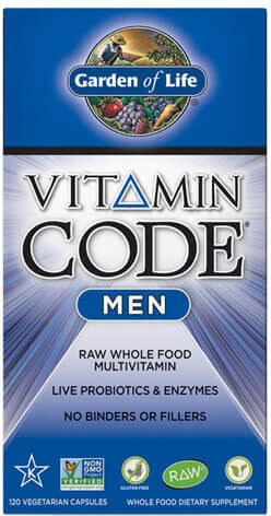 Garden Of Life Men - multivitaminico dal cibo per uomini - 120 caps