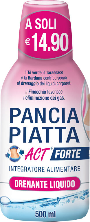 F&f Pancia Piatta Act Forte Drenante Liquido 500 ml