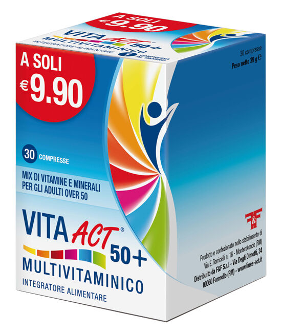 F&f Vita Act 50+ Multivitaminico 30 Compresse