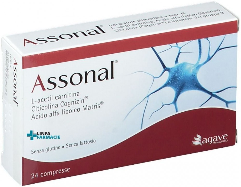 AGAVE Group Assonal Integratore per Nervi 28 Compresse