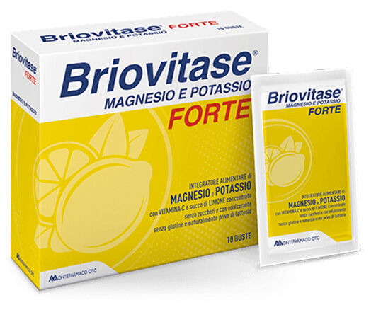 Montefarmaco Briovitase Forte Magnesio e Potassio Alta Concentrazione 20 bustine