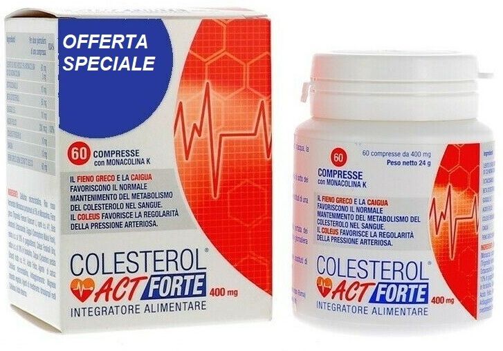 F &amp; F Colesterol ACT Plus Forte 60 Compresse