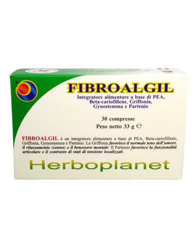 Herboplanet Fibroalgil con PEA e Griffonia 30 compresse
