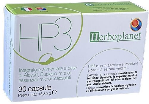 Herboplanet HP3 Integratore Gonfiore 30 Capsule