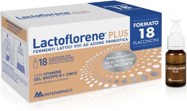 Montefarmaco Lactoflorene Plus 18 Flaconcini Fermenti Lattici