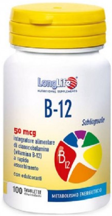 Longlife b-12 sublinguale 100 compresse