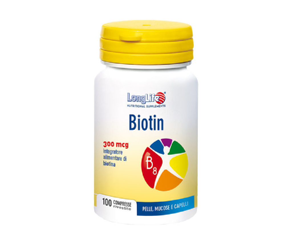 Longlife biotin 300 mcg 100 compresse