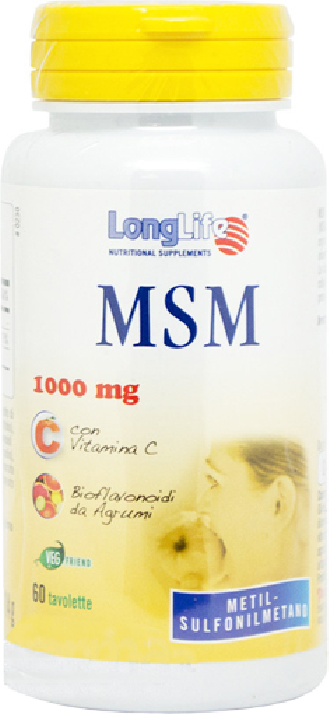 Longlife msm 1000mg 60 tavolette