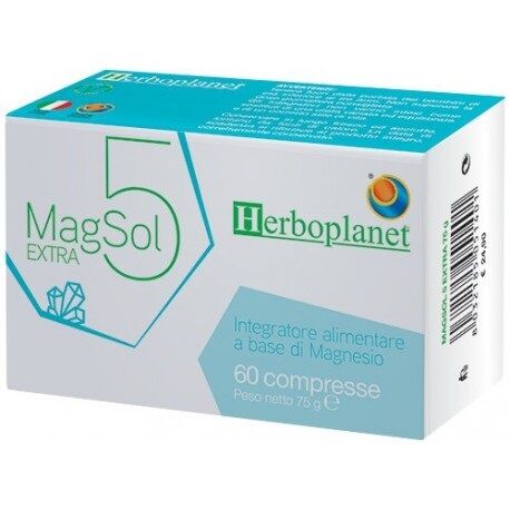 Herboplanet Magsol 5 Extra Integratore di Magnesio 60 Compresse