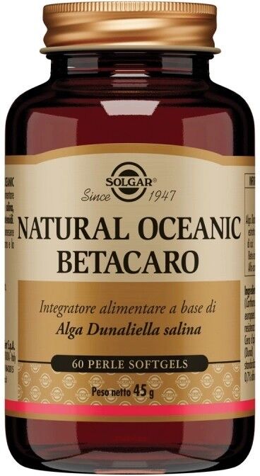 Solgar Natural Oceanic Betacaro 60 Perle Nuovo Formato