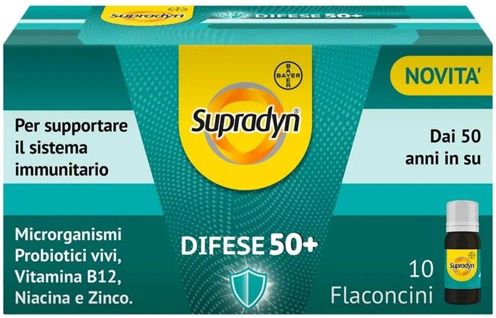 Bayer Supradyn difese 50+ 10 flaconcini 10ml