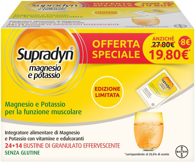 Bayer Supradyn Magnesio Potassio Promo 24+14 Bustine