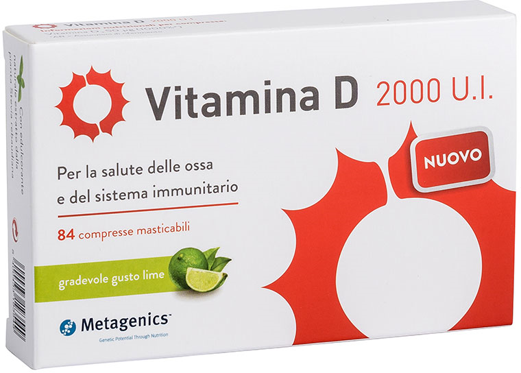 Metagenics Vitamina d 2000 ui 168 compresse masticabili