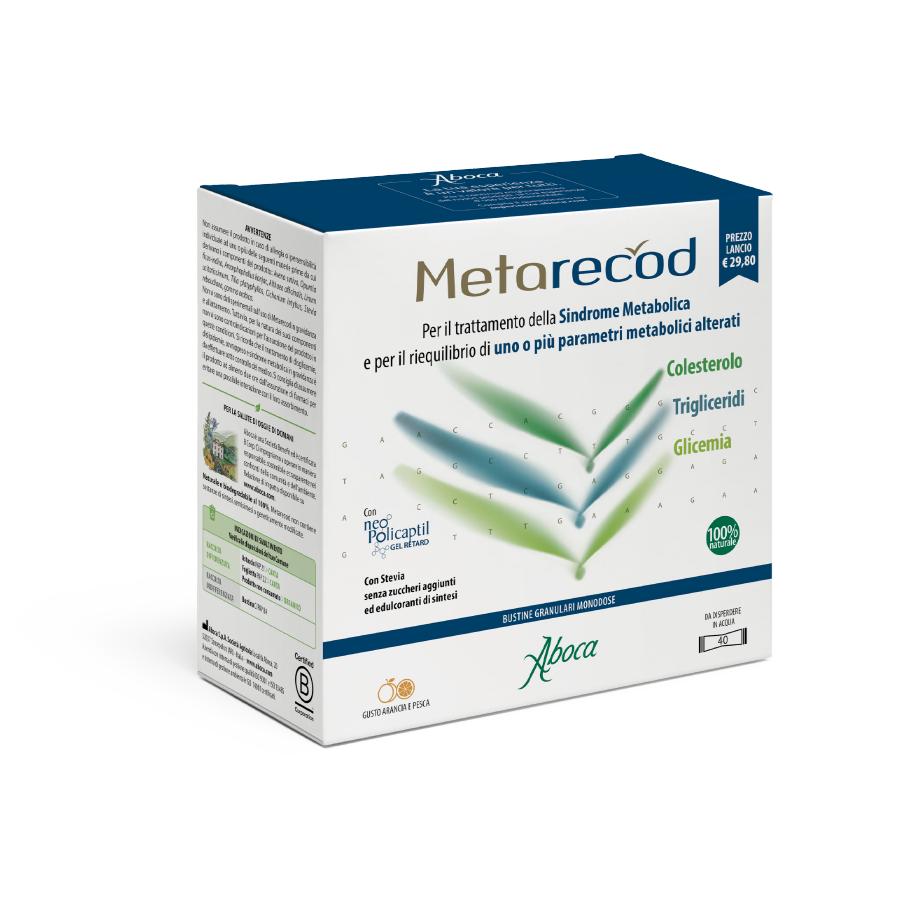 Aboca Metarecod per normalizzare il metabolismo 40 bustine