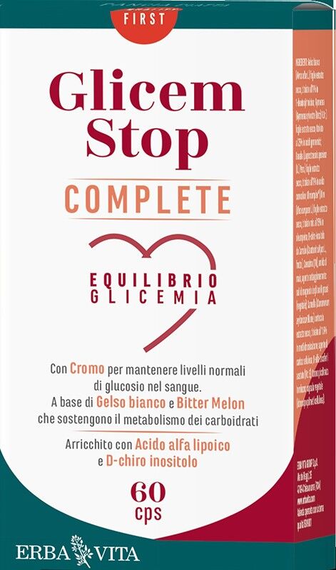 Erba Vita Glicem Stop Integratore per il Metabolismo 60 Capsule