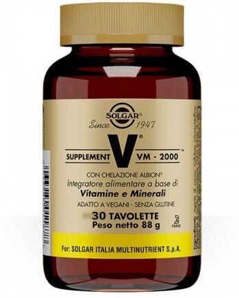 Solgar Vm 2000 Supplement 30 Tavolette