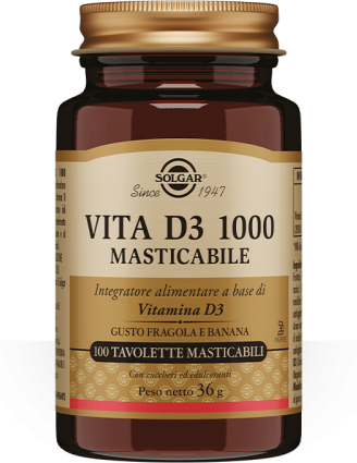 Solgar Vita D3 1000 Masticabile 100 Tavolette