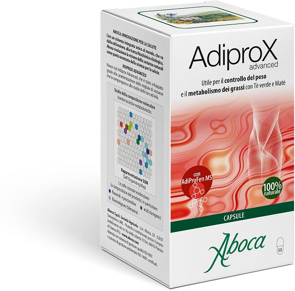 Aboca Adiprox Advanced Integratore Metabolismo dei Grassi 50 Capsule