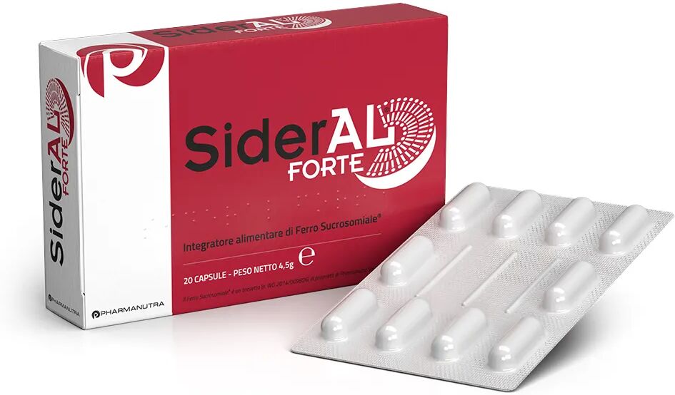 SIDERAL Forte Integratore di Ferro e Vitamina C 20 Capsule