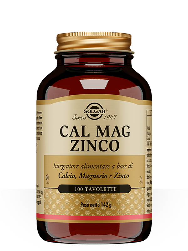 Solgar Cal Mag Zinco Integratore di Minerali 100 Tavolette
