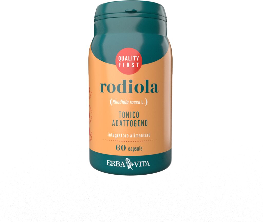 Erba Vita Rodiola Rosea Integratore Concentrazione 60 Capsule