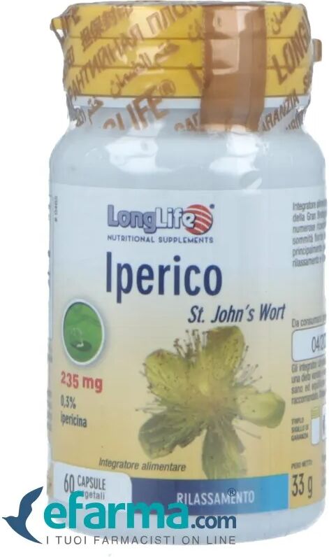 LongLife Iperico Integratore Sonno 60 Capsule