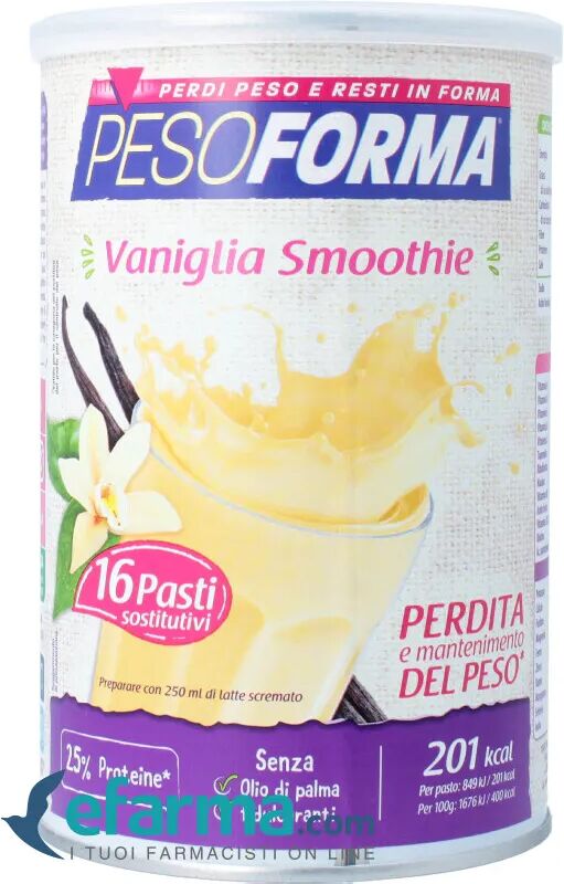 Pesoforma Smoothie Vaniglia Pasto Sostitutivo Barattolo 436 g