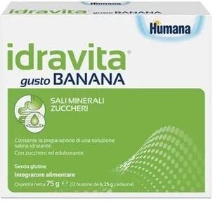 Humana Idravita Integratore Gusto Banana 12 Bustine