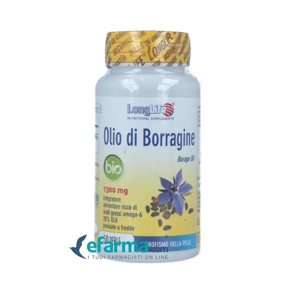 LongLife Olio Di Borragine Bio Integratore Pelle 50 Perle