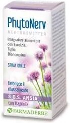 FARMADERBE Phytonerv SOS Spray Orale Integratore Ansia 30 ml