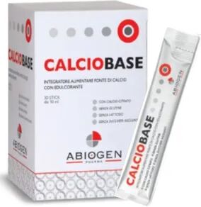 ABIOGEN CalcioBase Integratore di Calcio 30 Stick