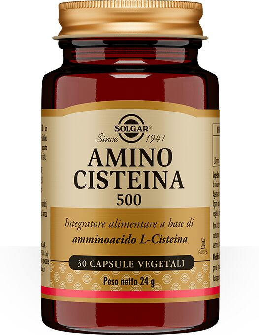 Solgar Amino Cisteina 500 Integratore Capelli Unghie 30 Capsule Vegetali