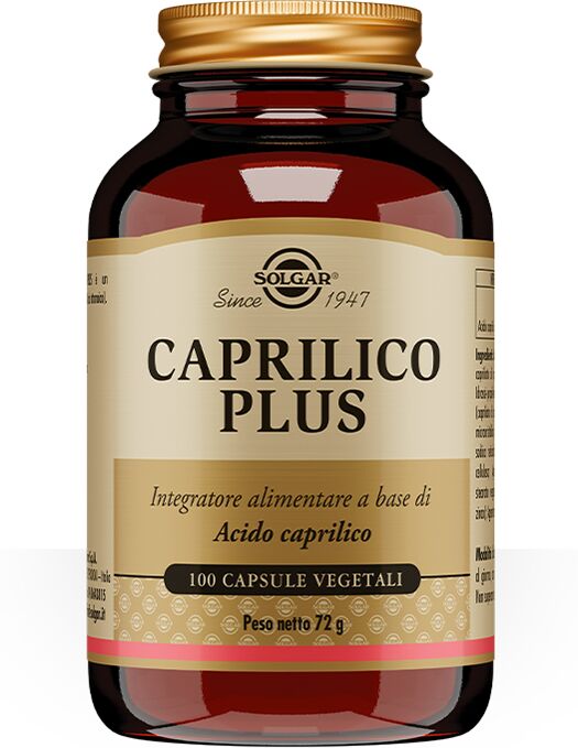 Solgar Caprilico Plus Integratore 100 Capsule