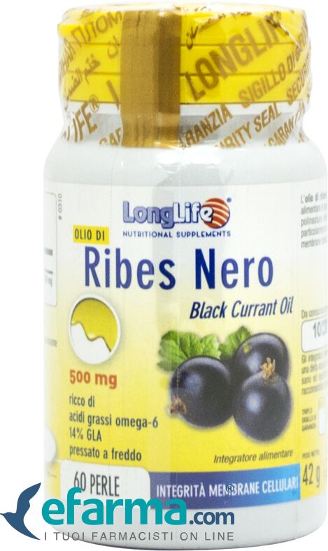 LongLife Olio Di Ribes Nero Integratore Pelle 60 Perle