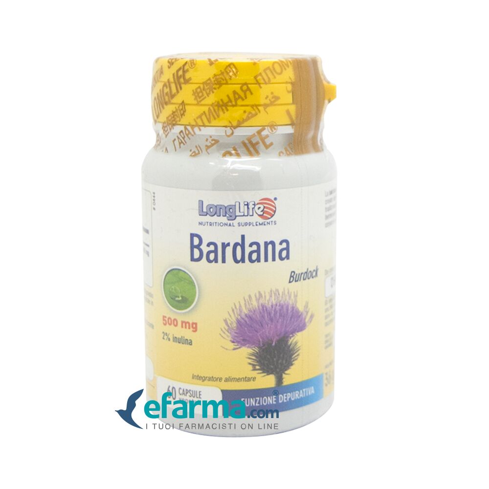 LongLife Bardana 500 mg Integratore 60 Capsule Vegetali