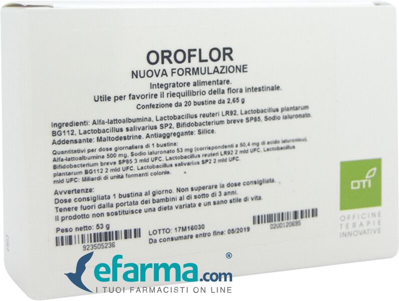 Oti Oroflor Nuova Formula Integratore 20 Bustine